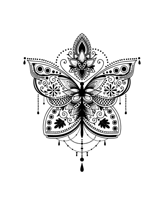 Harmony tattoo, spiritual tattoo, temporary tattoo, semi-permanent tattoo